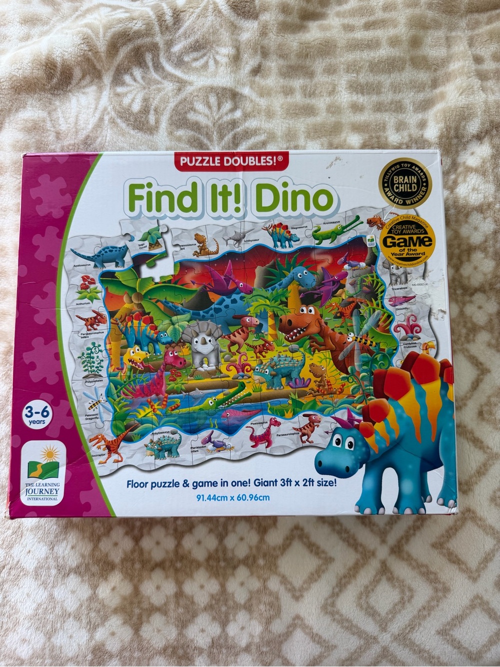 The learning Journey Puzzle Doubles find it Dino